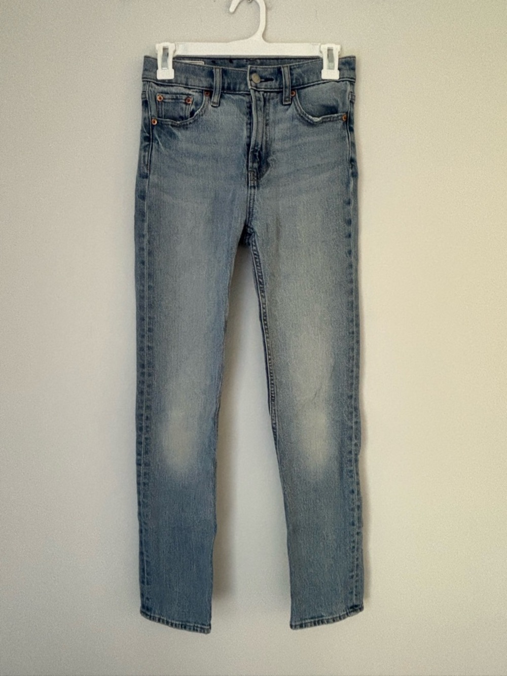 Gap 90s Straight High Rise Classic Women’s Light/Medium Wash Blue Jeans Size 25